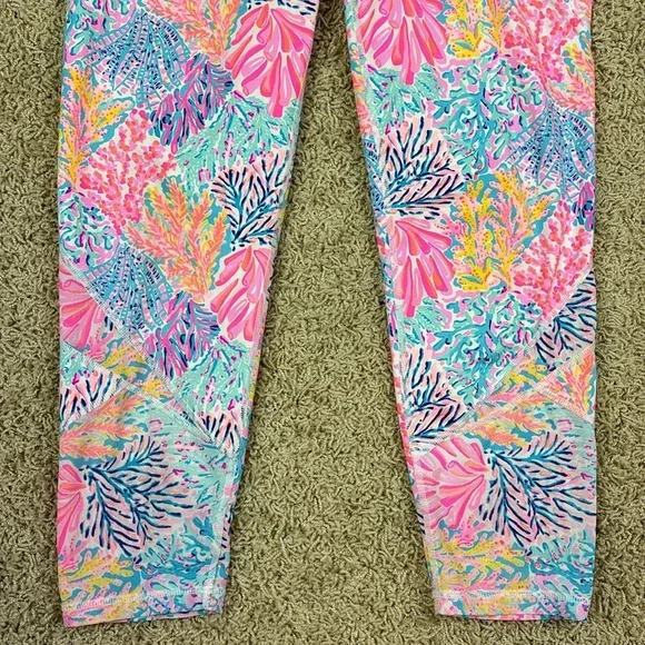 Lilly Pulitzer weekender high rise leggings splash dance sz lg - Picture 3 of 10